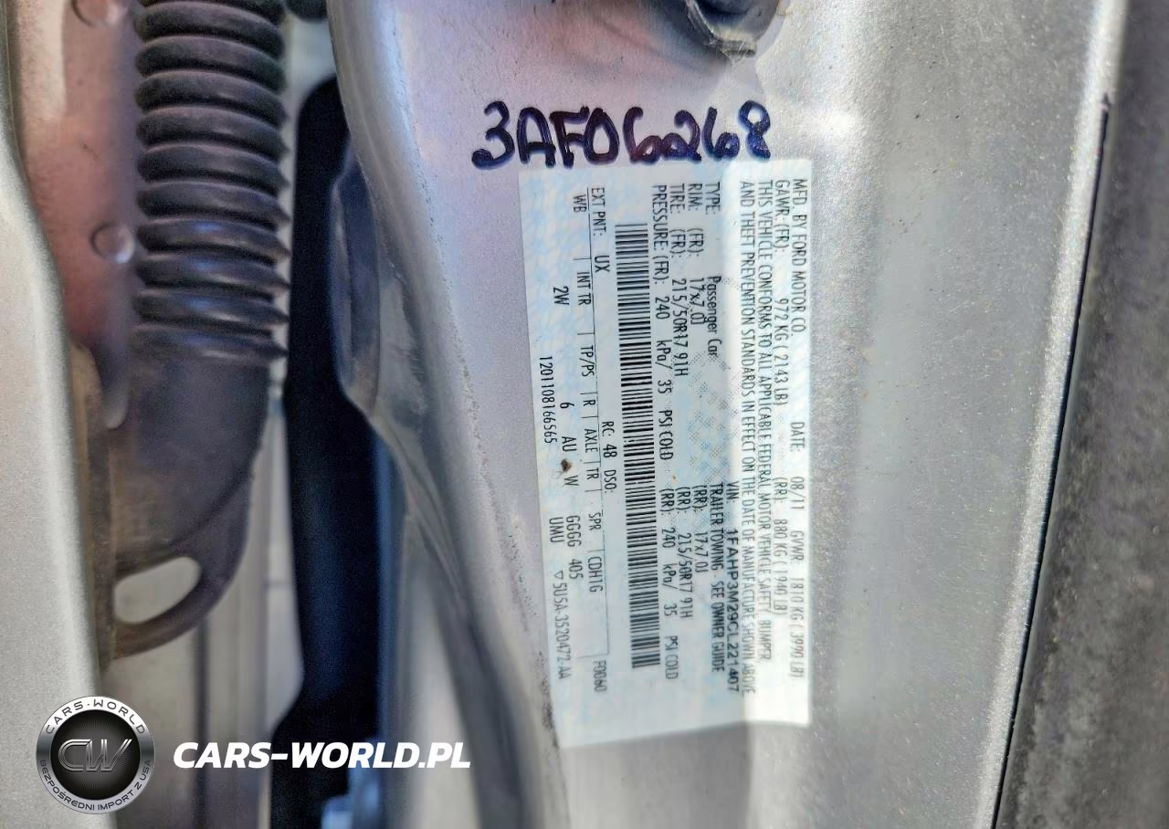2012 Ford Focus Sel VIN:1FAHP3M29CL221407 - 12