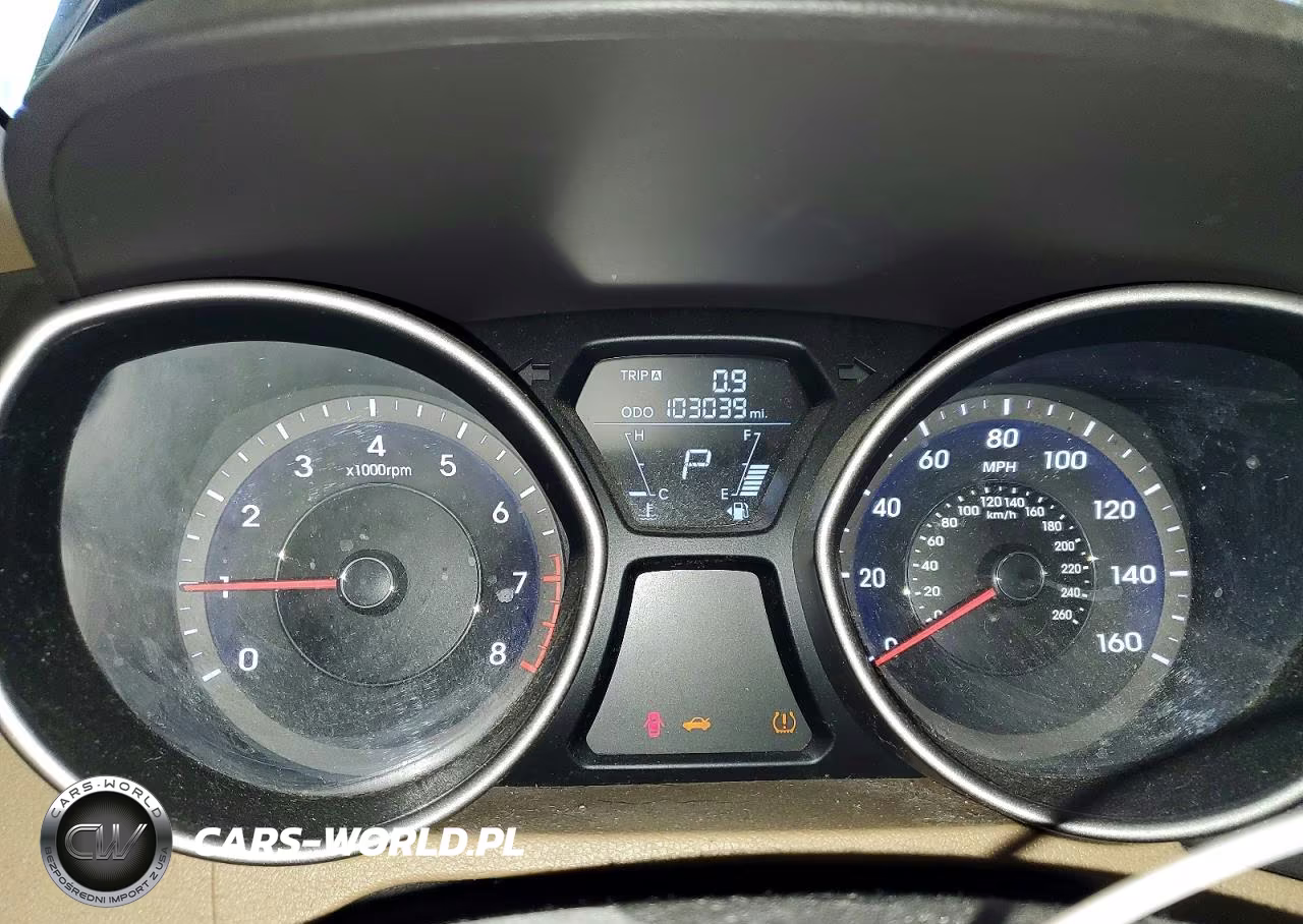 2013 Hyundai Elantra Gls VIN:5NPDH4AE6DH348406 - 9