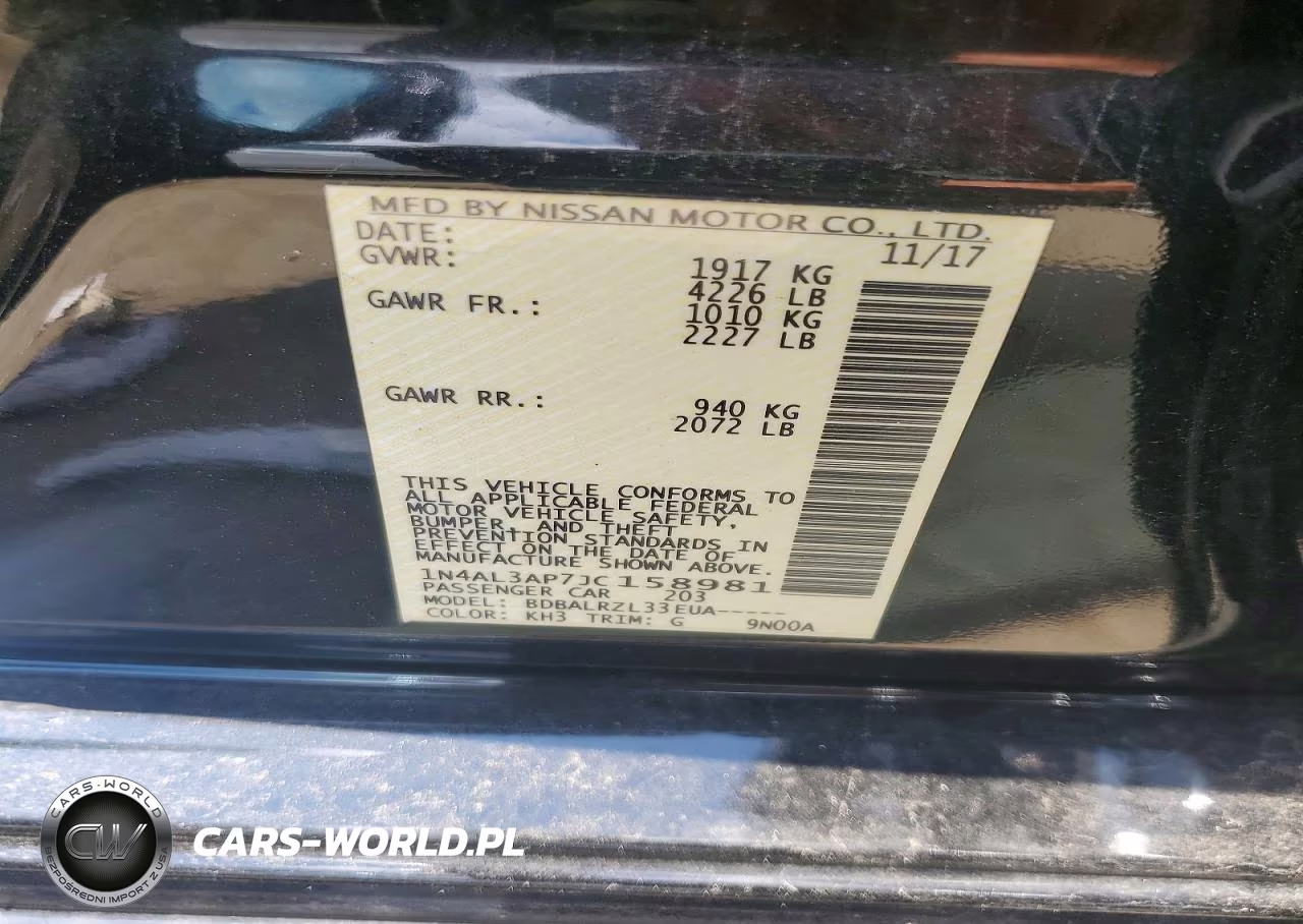2018 Nissan Altima 2.5 Sl VIN:1N4AL3AP7JC158981 - 12