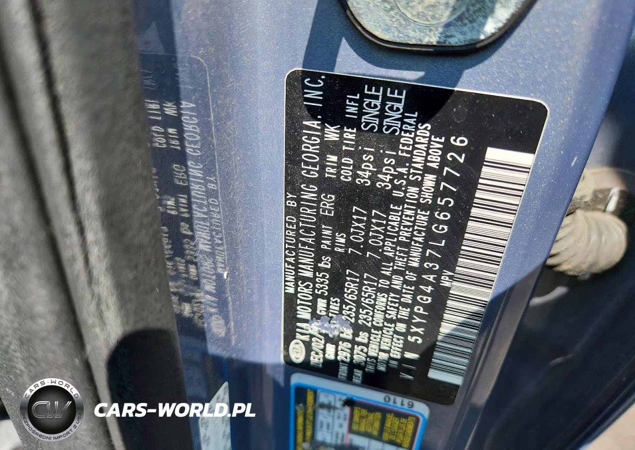 2020 Kia Sorento L VIN:5XYPG4A37LG657726 - 13