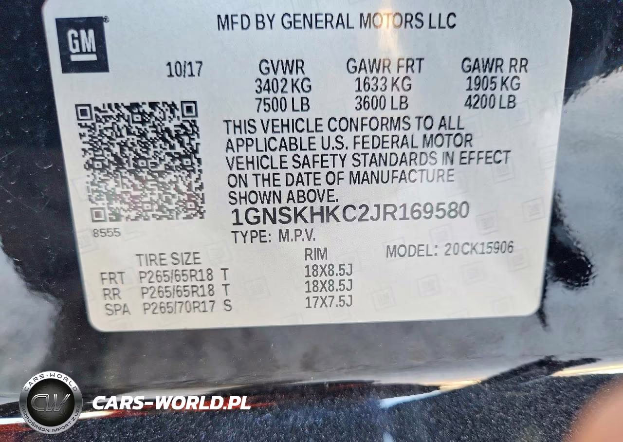 2018 Chevrolet Suburban K1500 Lt VIN:1GNSKHKC2JR169580 - 13
