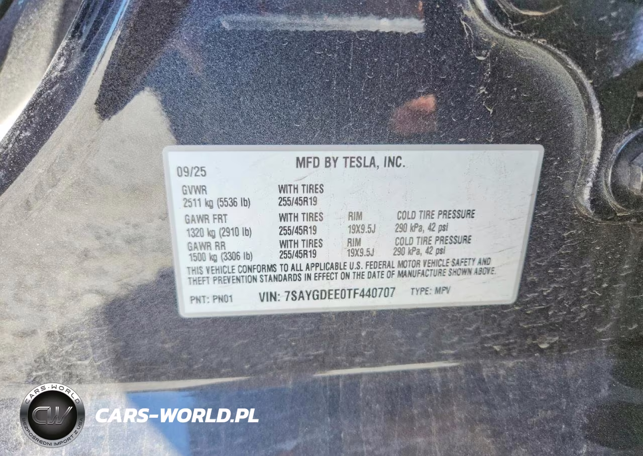 2026 Tesla Model Y VIN:7SAYGDEE0TF440707 - 12