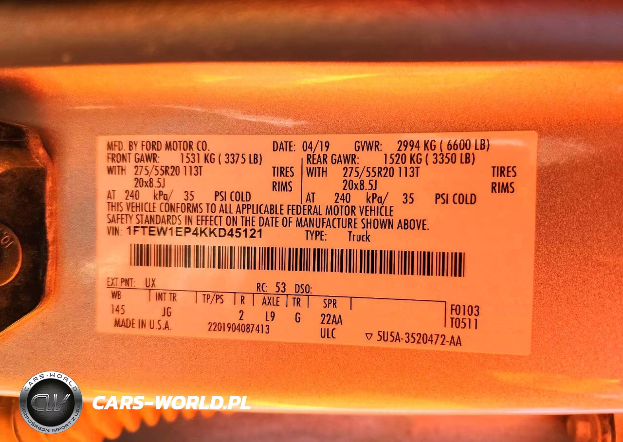 2019 Ford F150 Supercrew VIN:1FTEW1EP4KKD45121 - 12