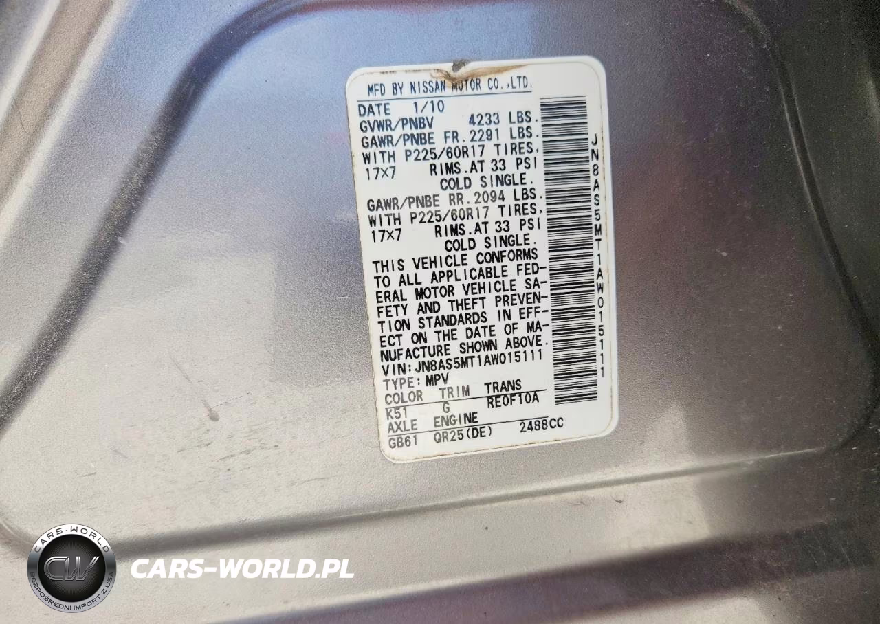 2010 Nissan Rogue Sl VIN:JN8AS5MT1AW015111 - 12