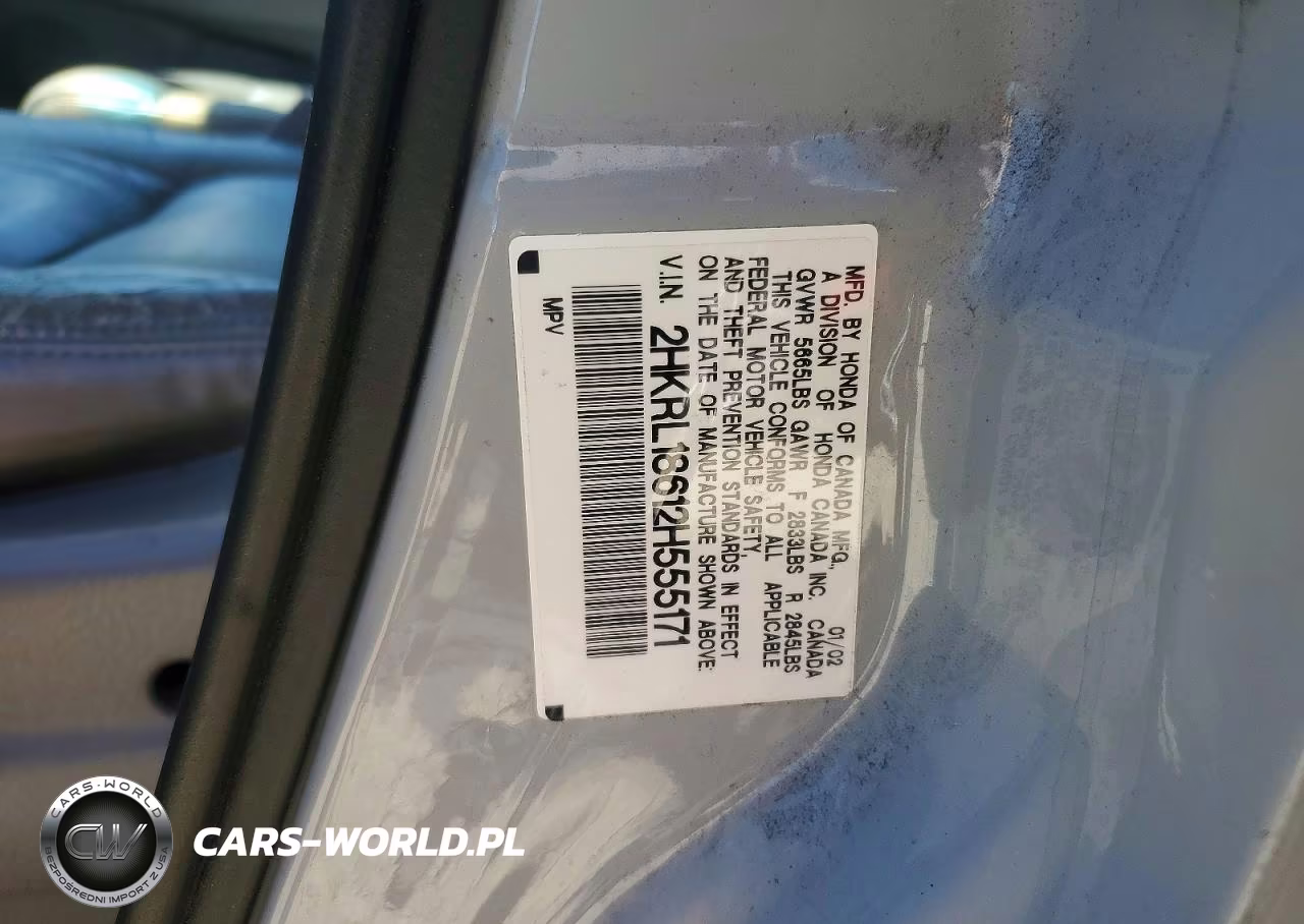 2002 Honda Odyssey Ex VIN:2HKRL18612H555171 - 13