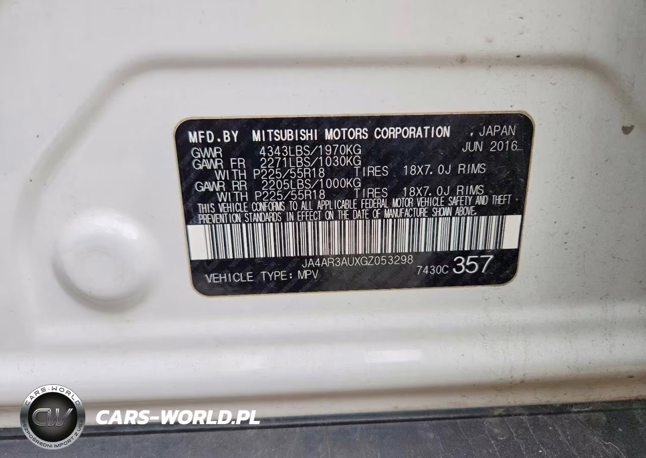 2016 Mitsubishi Outlander Sport Es VIN:JA4AR3AUXGZ053298 - 12