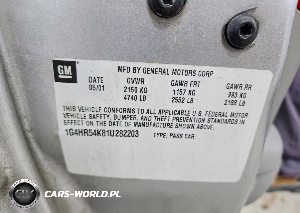 2001 Buick Lesabre Limited VIN:1G4HR54K81U282203 - 12