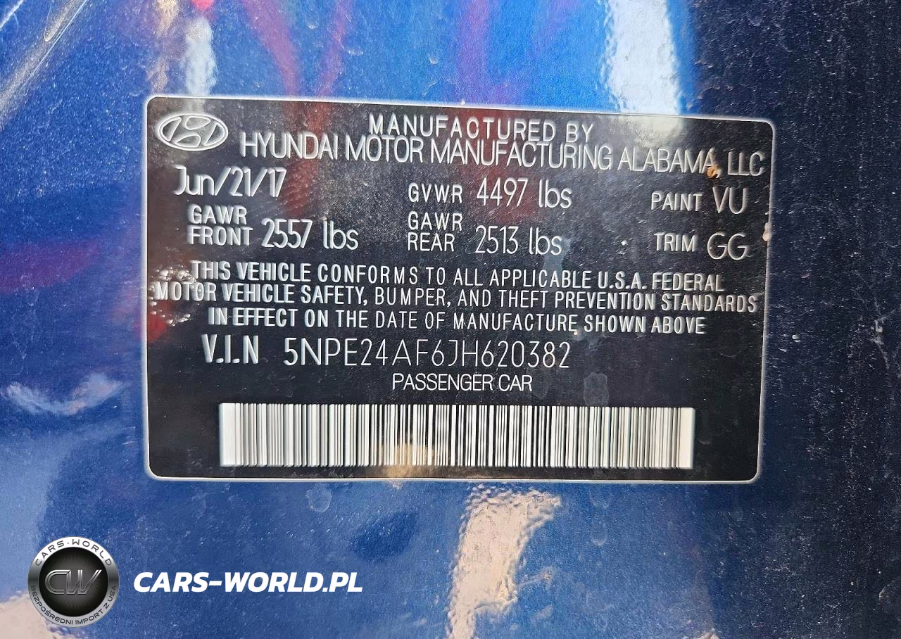2018 Hyundai Sonata Se VIN:5NPE24AF6JH620382 - 12