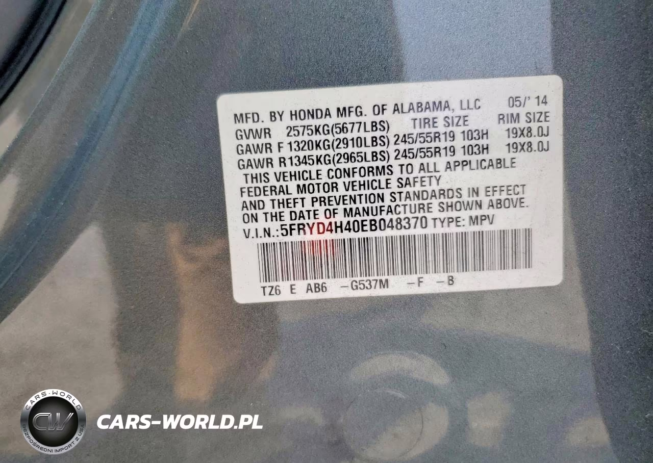 2014 Acura Mdx Technology VIN:5FRYD4H40EB048370 - 13