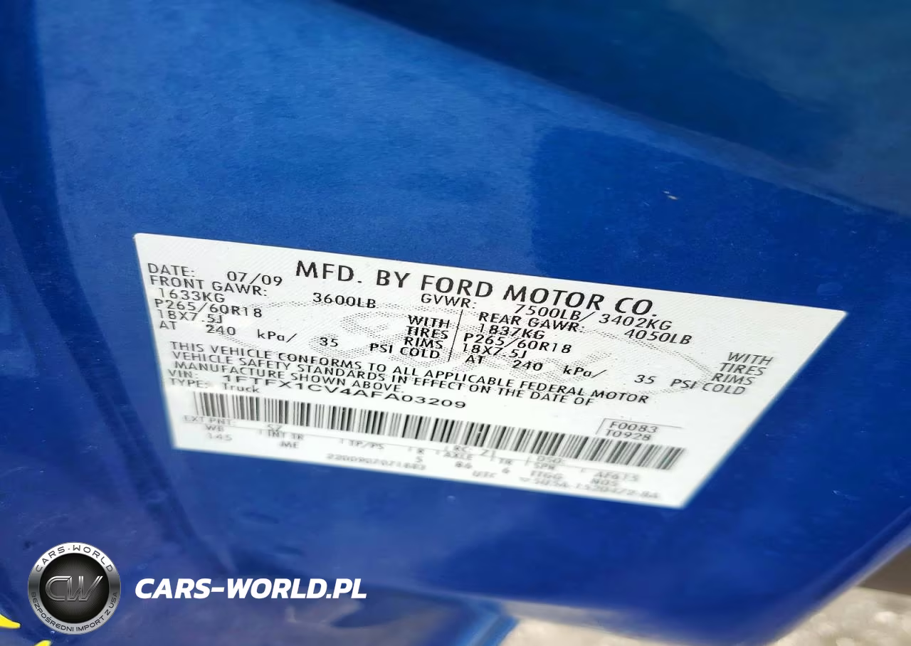 2010 Ford F150 Super Cab VIN:1FTFX1CV4AFA03209 - 12