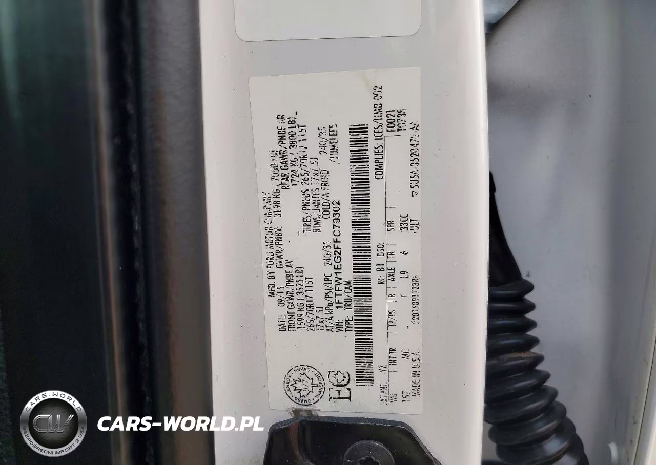 2015 Ford F150 Supercrew VIN:1FTFW1EG2FFC79302 - 12