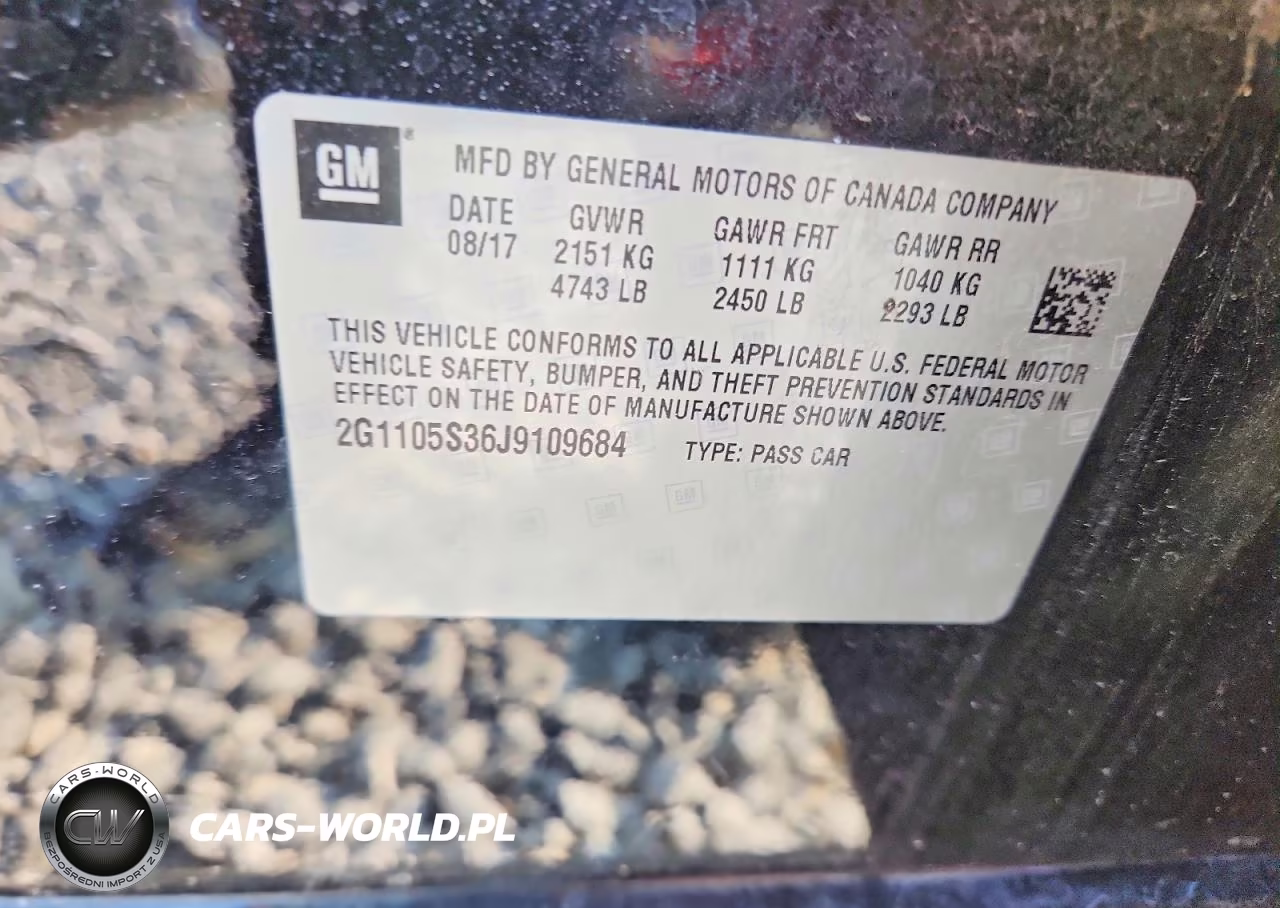 2018 Chevrolet Impala Lt VIN:2G1105S36J9109684 - 12