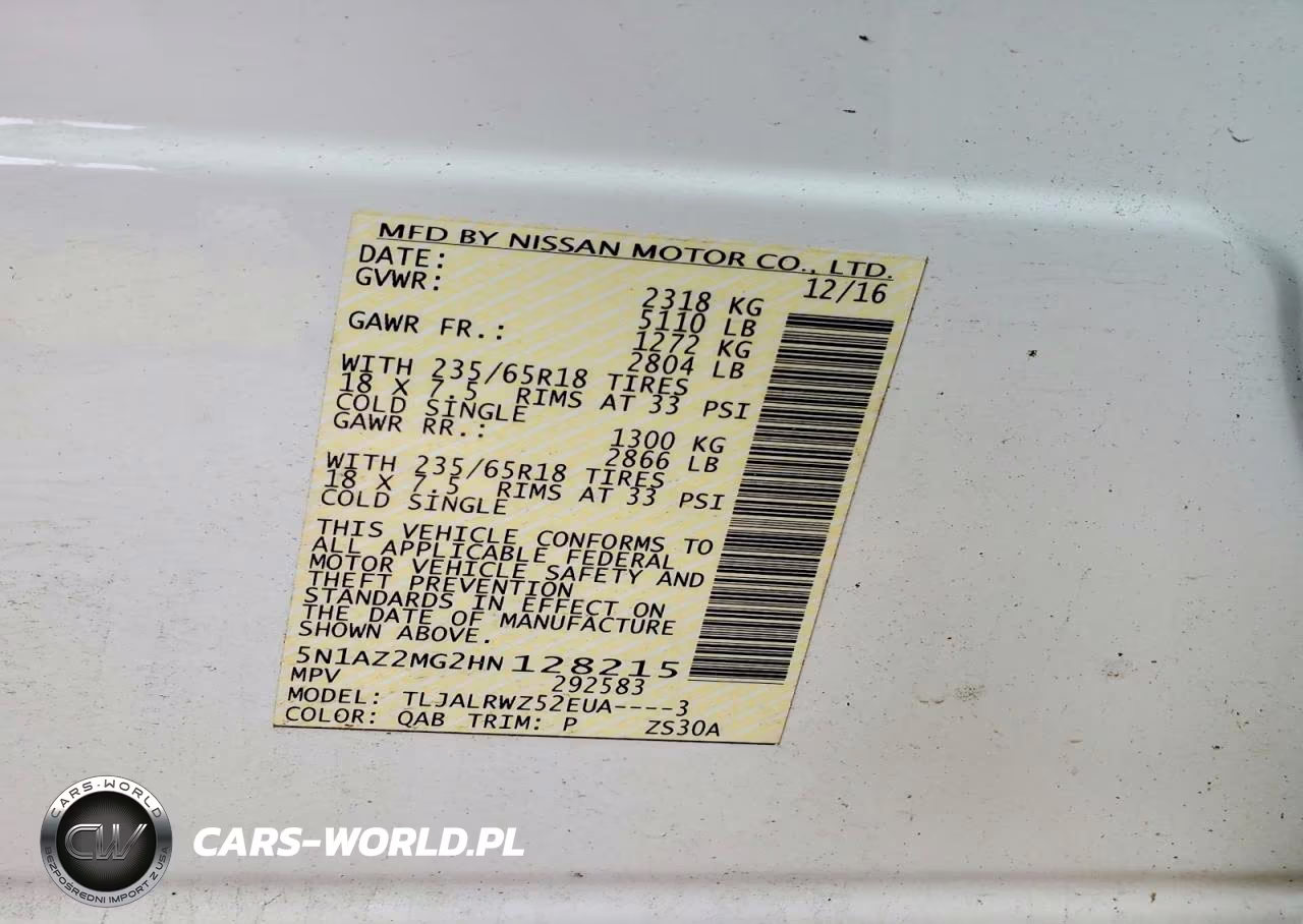 2017 Nissan Murano Sl VIN:5N1AZ2MG2HN128215 - 12