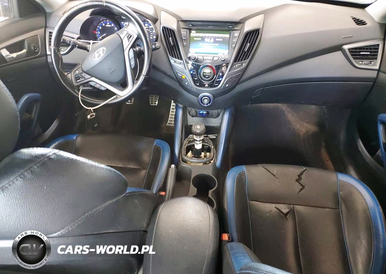 2014 Hyundai Veloster Turbo VIN:KMHTC6AE6EU199147 - 8