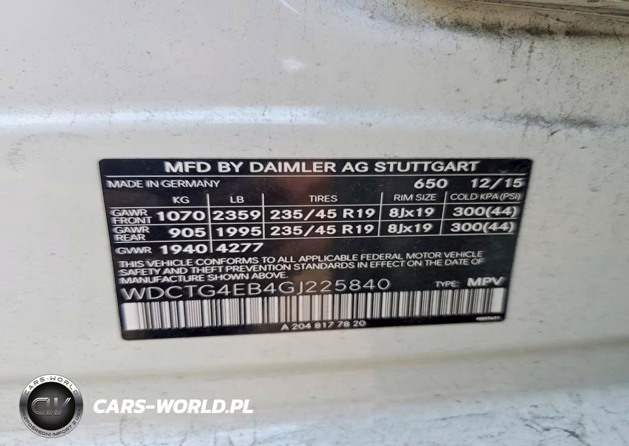 2016 Mercedes-Benz Gla 250 VIN:WDCTG4EB4GJ225840 - 13