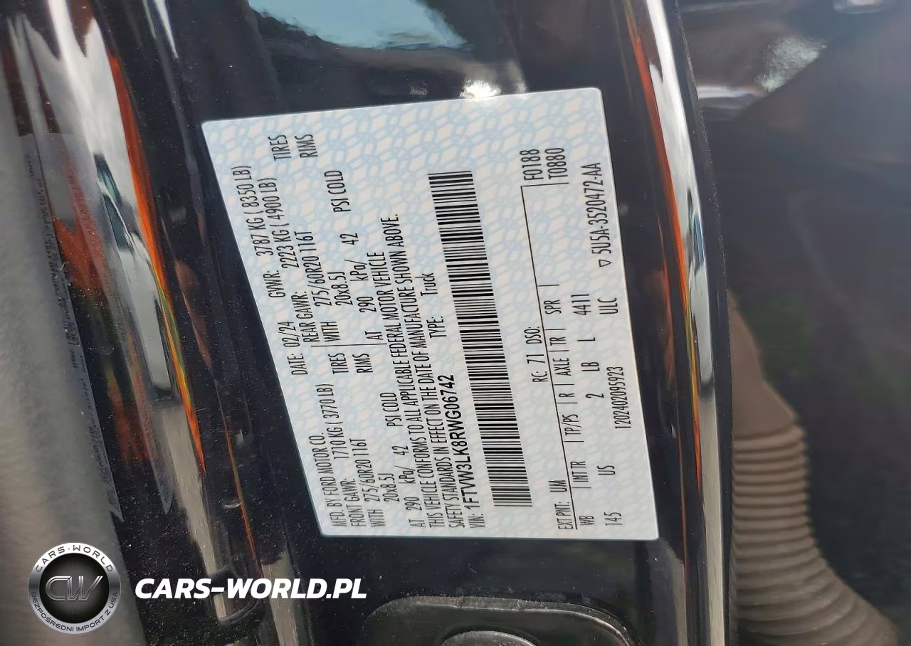 2024 Ford F150 Lightning Xlt VIN:1FTVW3LK8RWG06742 - 13