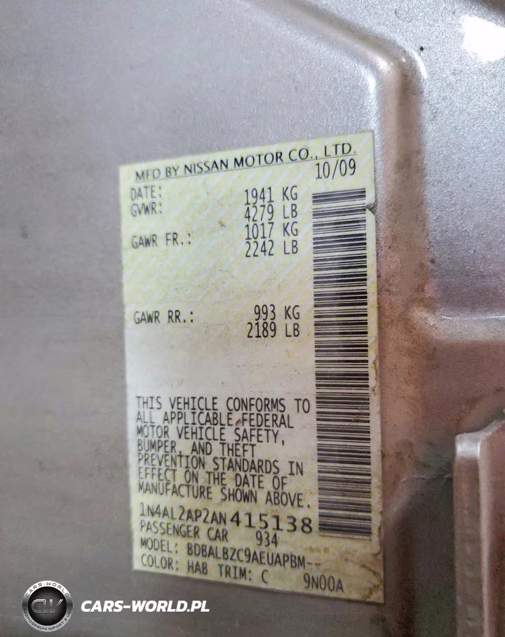 2010 Nissan Altima 2.5 VIN:1N4AL2AP2AN415138 - 12