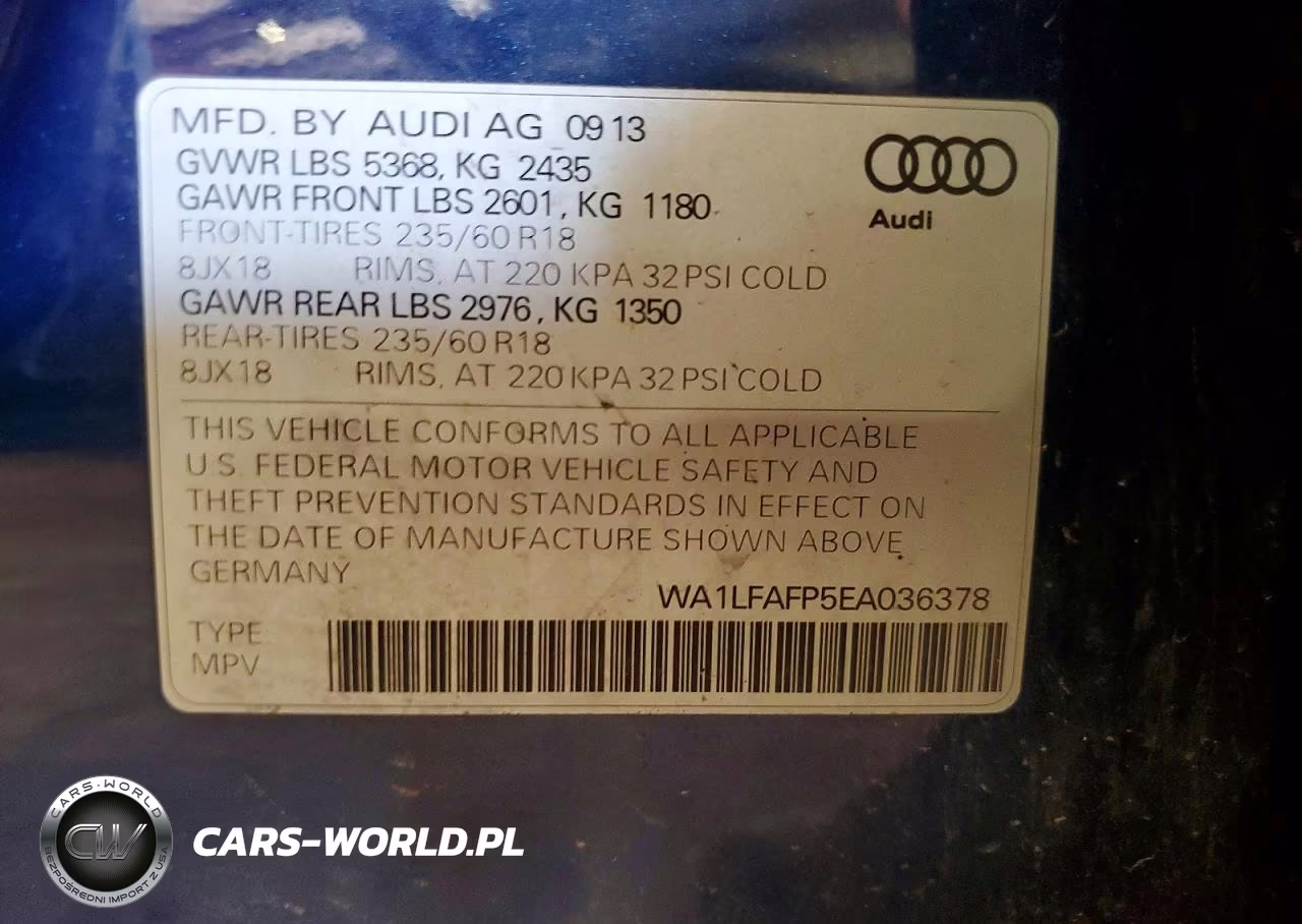 2014 Audi Q5 Premium Plus VIN:WA1LFAFP5EA036378 - 13