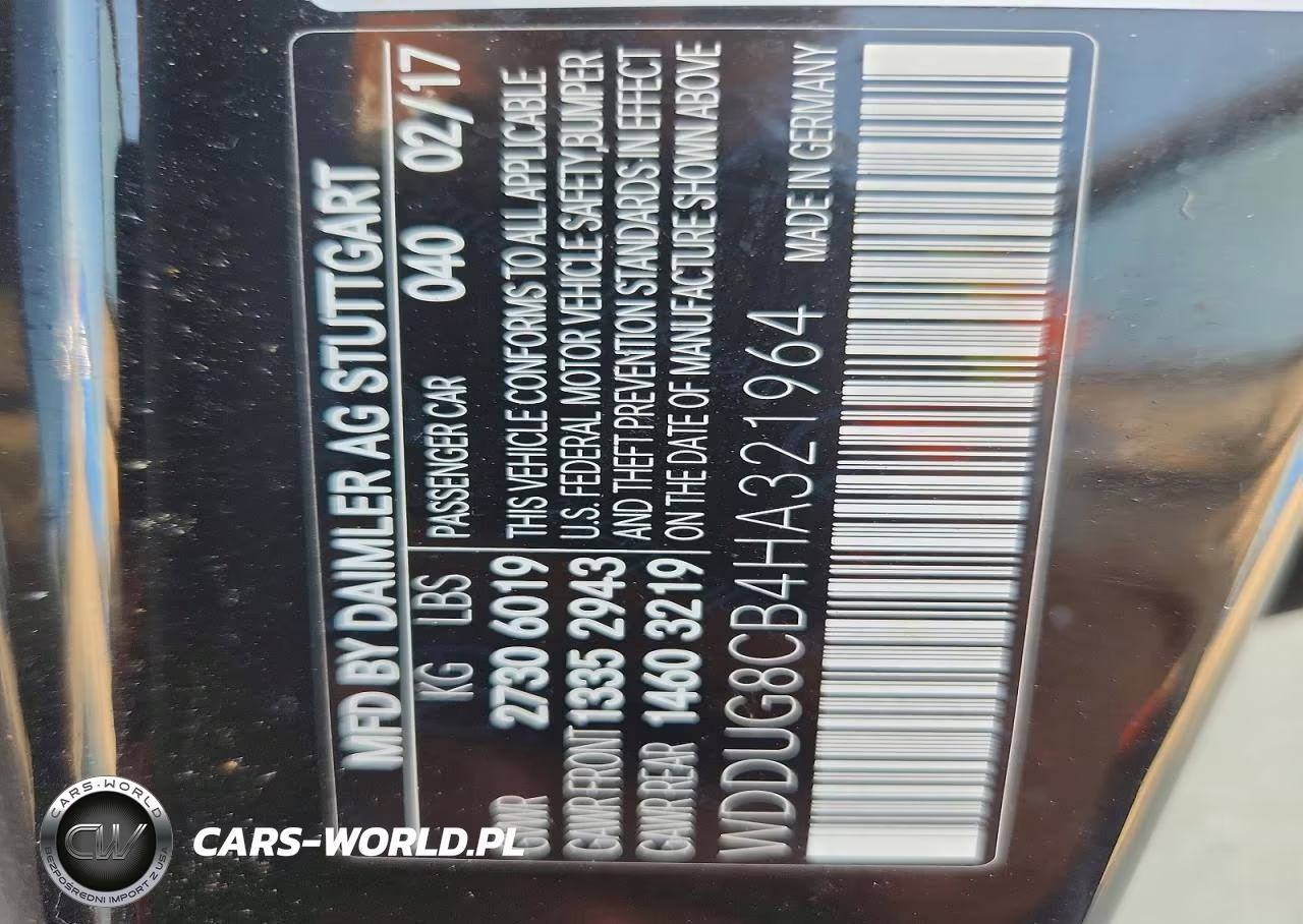 2017 Mercedes-Benz S 550 VIN:WDDUG8CB4HA321964 - 13