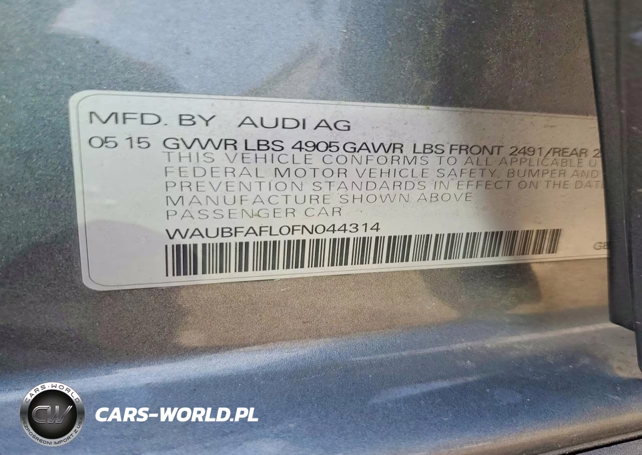 2015 Audi A4 Premium VIN:WAUBFAFL0FN044314 - 12