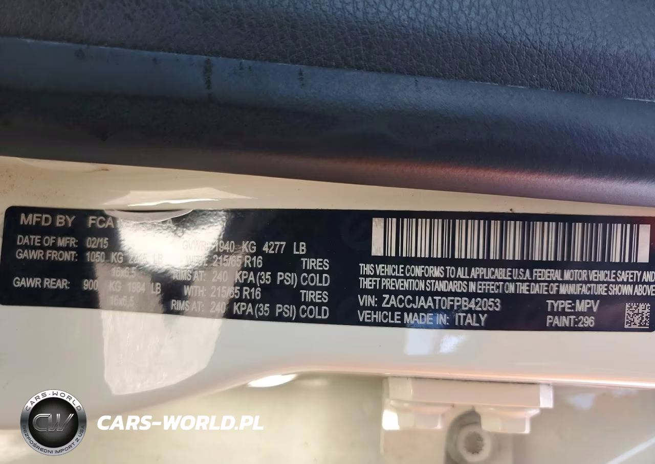 2015 Jeep Renegade Sport VIN:ZACCJAAT0FPB42053 - 13
