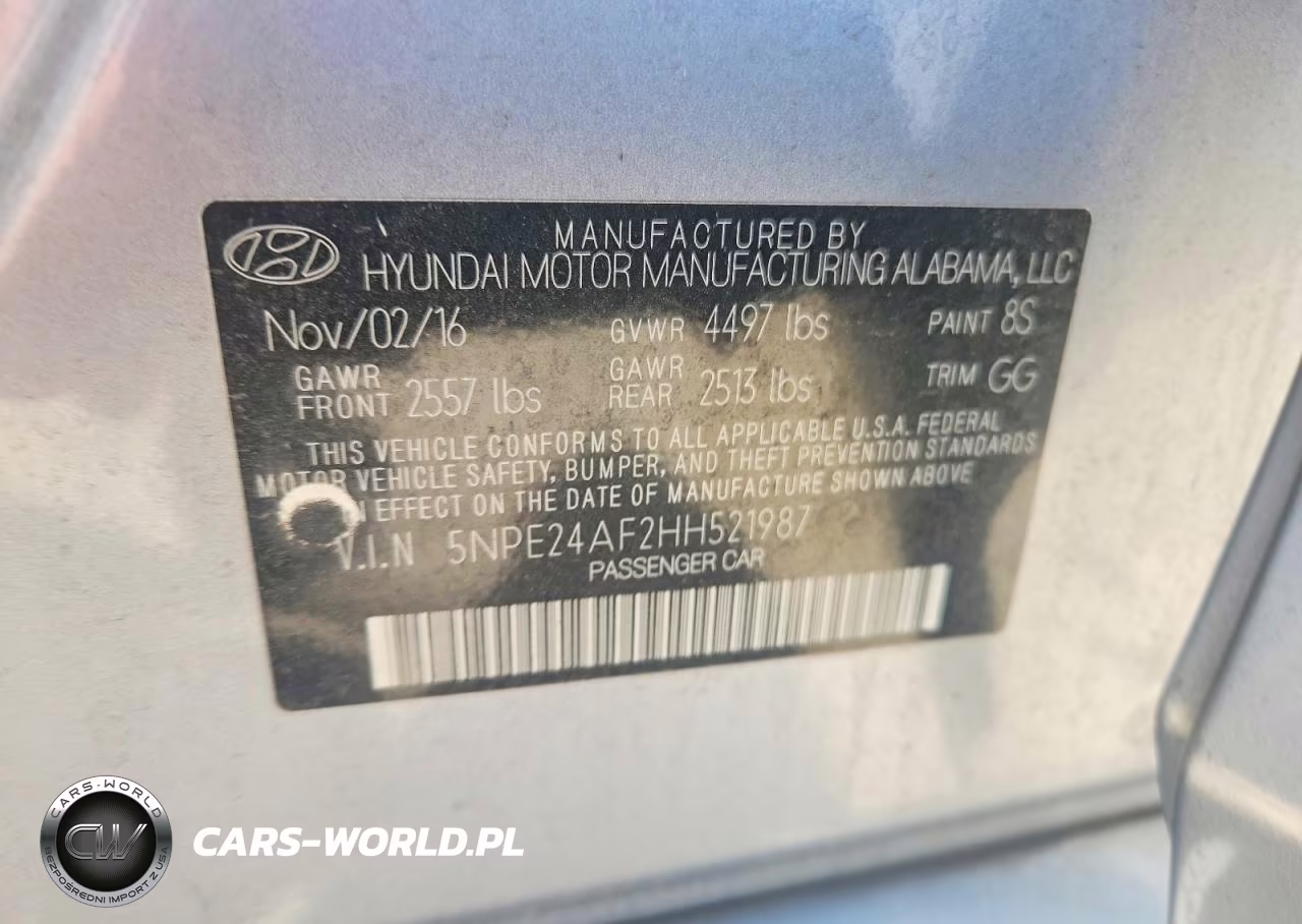 2017 Hyundai Sonata Se VIN:5NPE24AF2HH521987 - 12