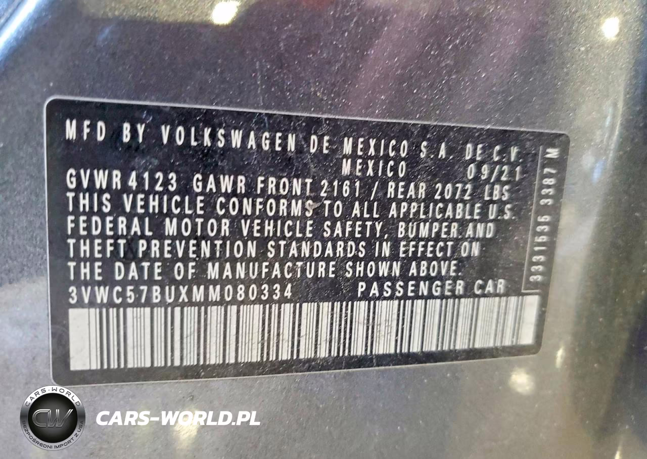 2021 Volkswagen Jetta S VIN:3VWC57BUXMM080334 - 13