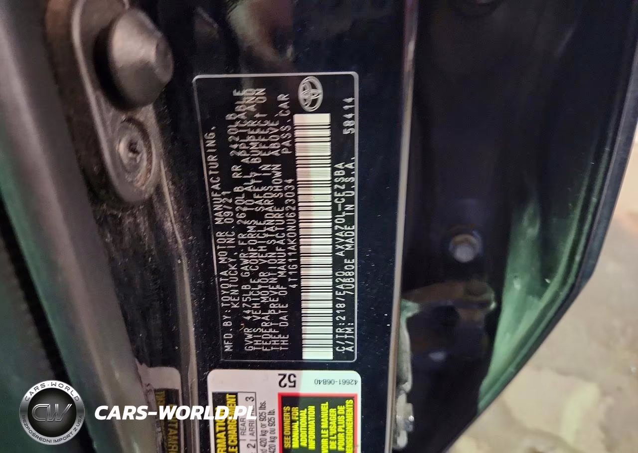 2022 Toyota Camry Se VIN:4T1G11AK0NU623034 - 12