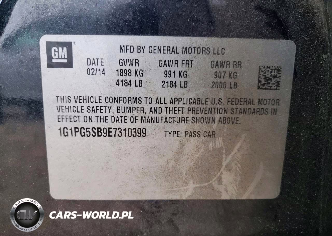 2014 Chevrolet Cruze Ltz VIN:1G1PG5SB9E7310399 - 13