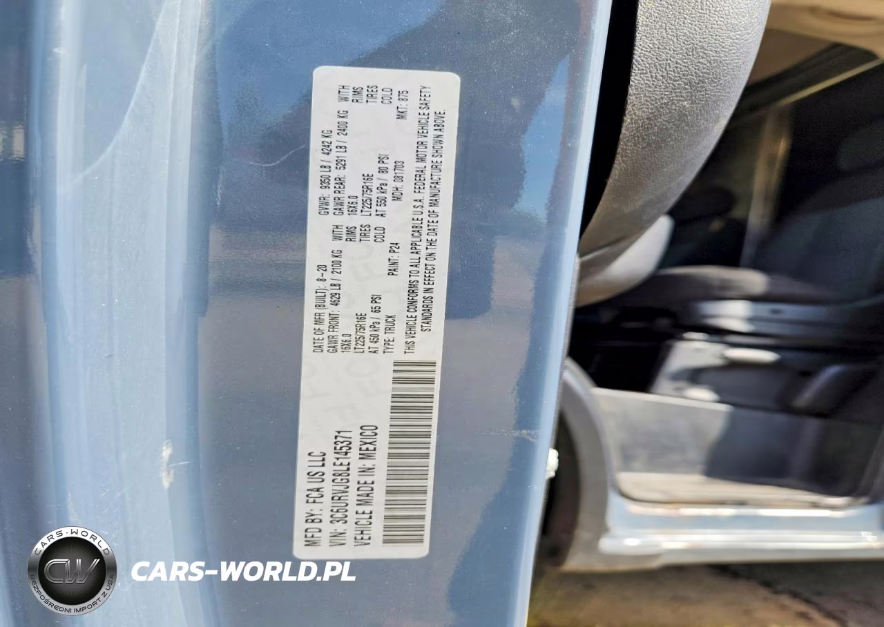 2020 Ram Promaster 3500 Delivery Van VIN:3C6URVJG8LE145371 - 12