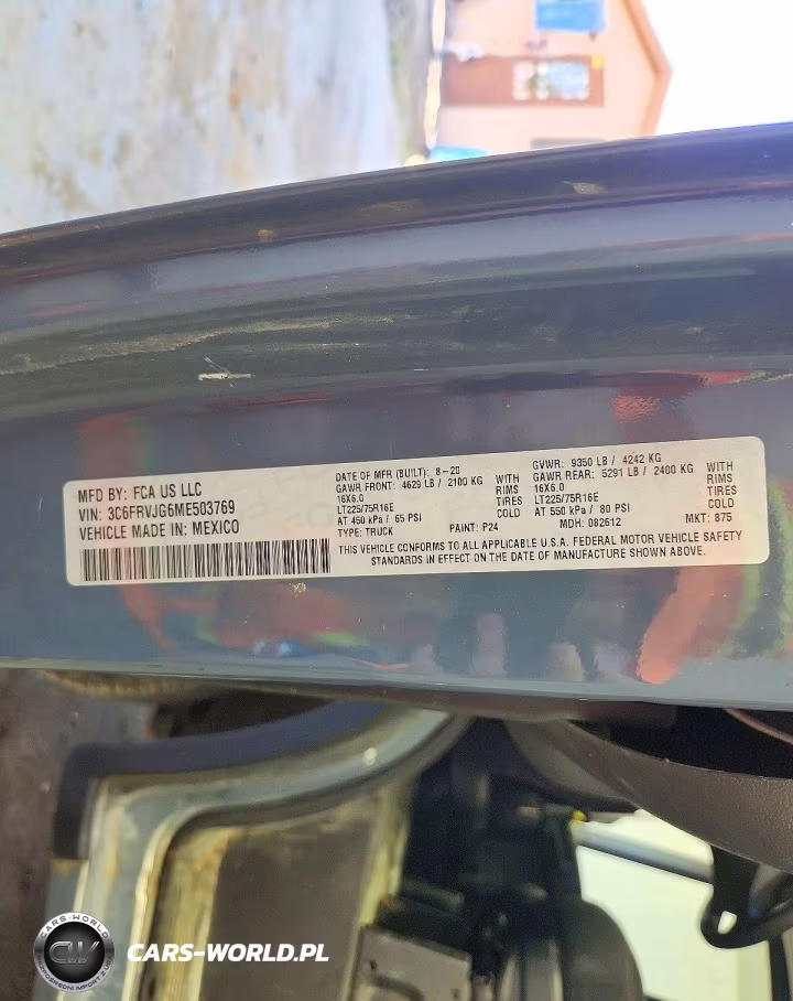 2021 Ram Promaster 3500 Delivery Van VIN:3C6FRVJG6ME503769 - 13