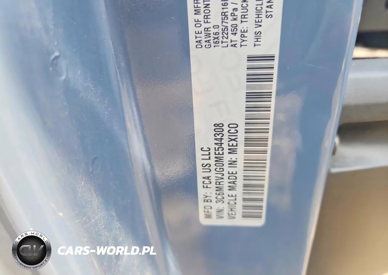 2021 Ram Promaster 3500 Delivery Van VIN:3C6MRVJG0ME544308 - 14