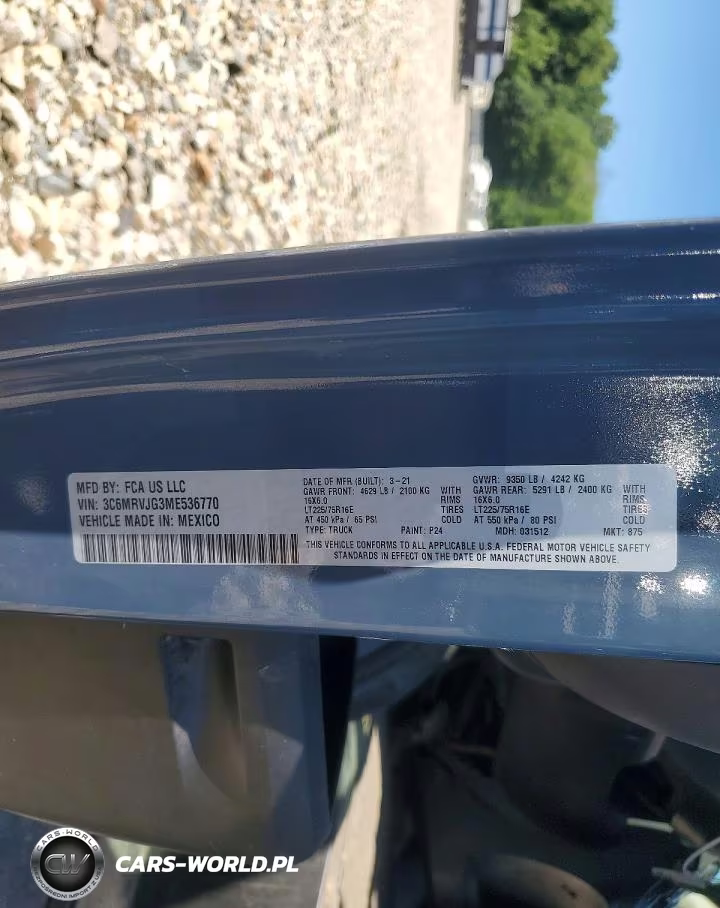 2021 Ram Promaster 3500 Delivery Van VIN:3C6MRVJG3ME536770 - 13