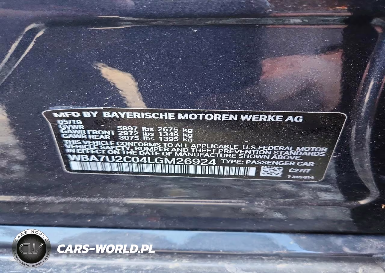 2020 BMW 750 Xi VIN:WBA7U2C04LGM26924 - 12