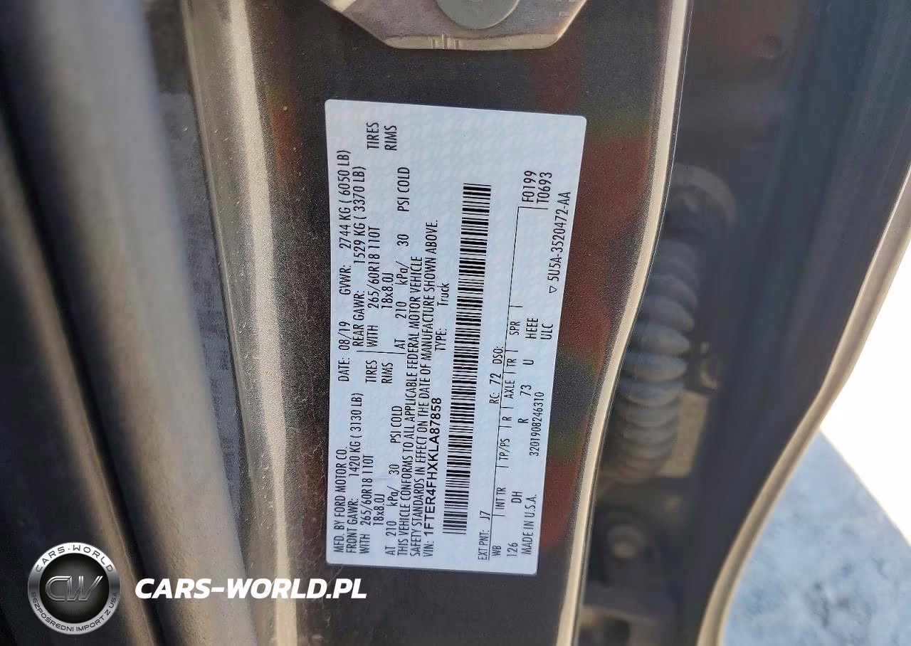 2019 Ford Ranger Xl VIN:1FTER4FHXKLA87858 - 12