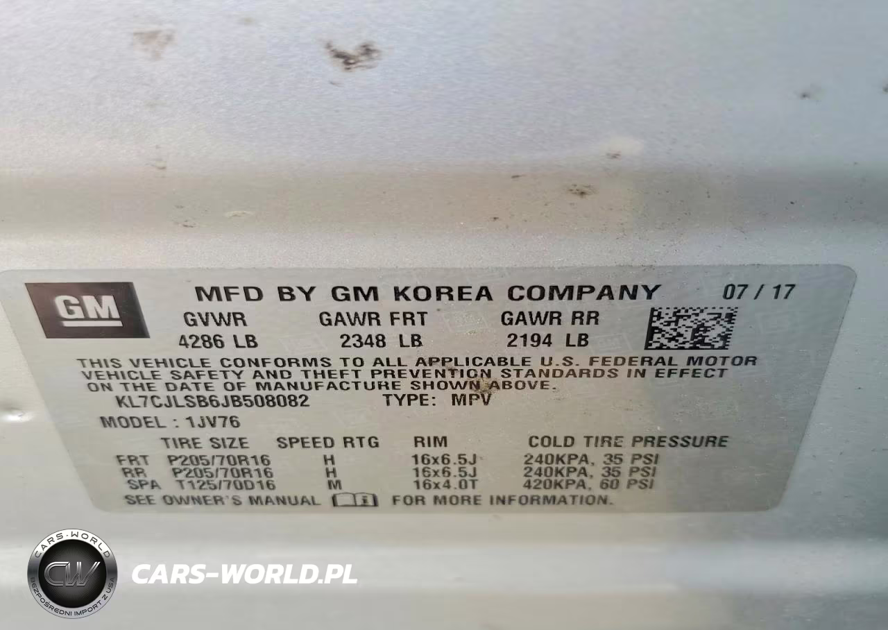 2018 Chevrolet Trax 1Lt VIN:KL7CJLSB6JB508082 - 13