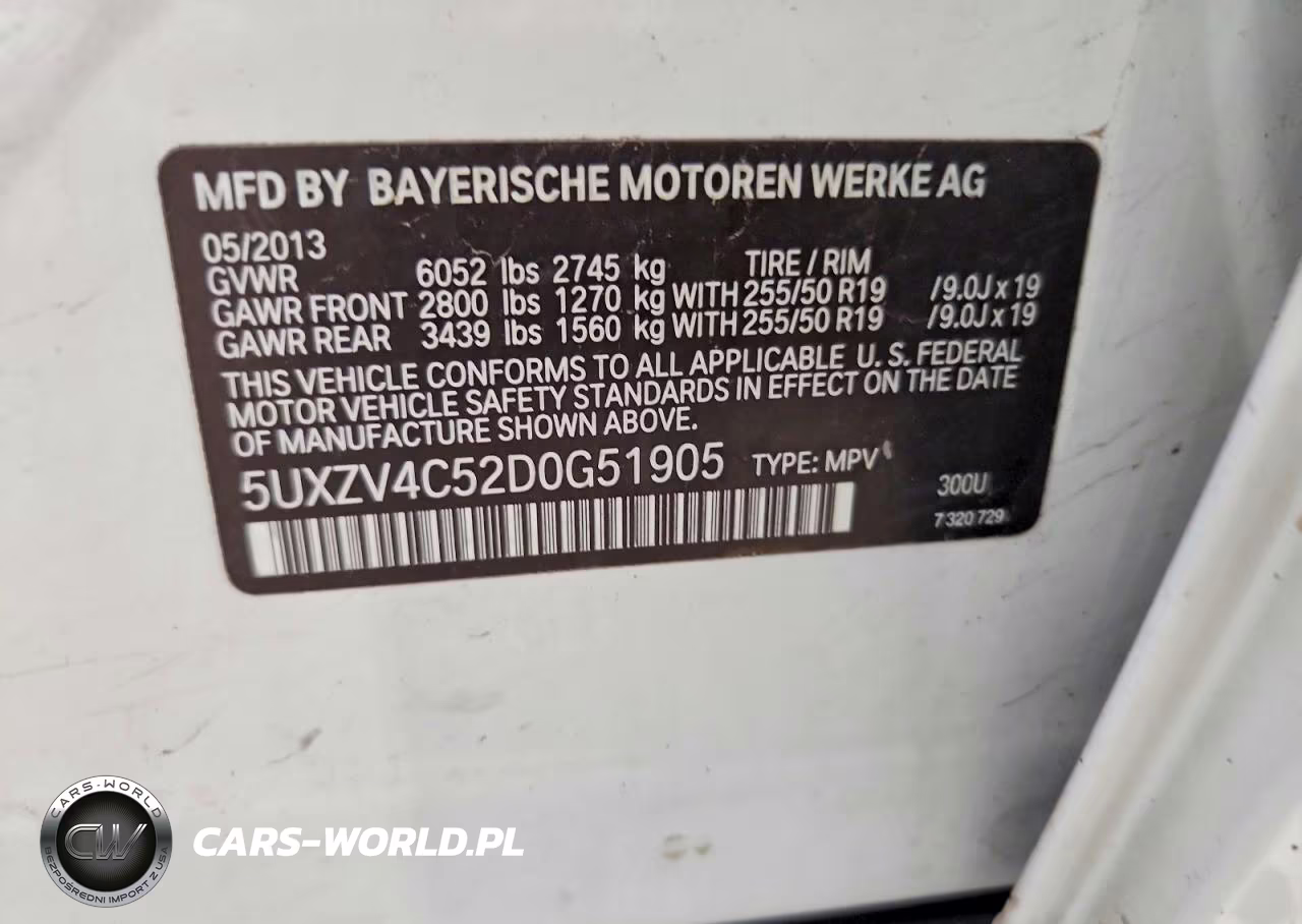 2013 BMW X5 xDrive35I VIN:5UXZV4C52D0G51905 - 13