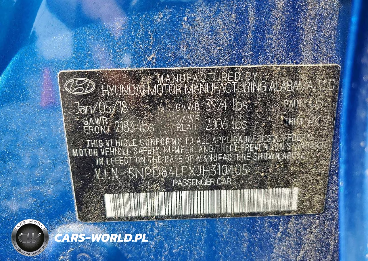 2018 Hyundai Elantra Sel VIN:5NPD84LFXJH310405 - 12