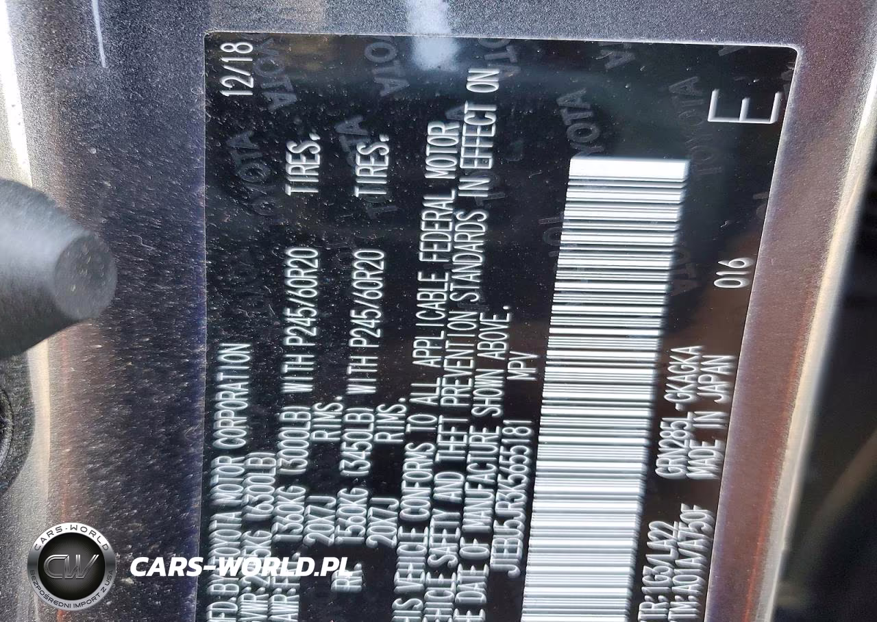 2019 Toyota 4Runner Limited VIN:JTEBU5JR3K5655181 - 13