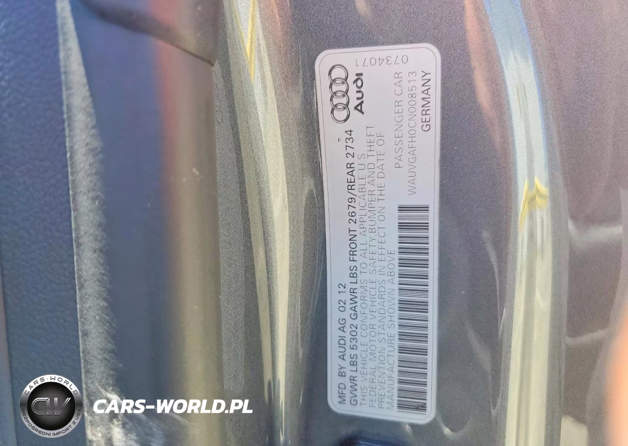 2012 Audi S5 Prestige VIN:WAUVGAFH0CN008513 - 12