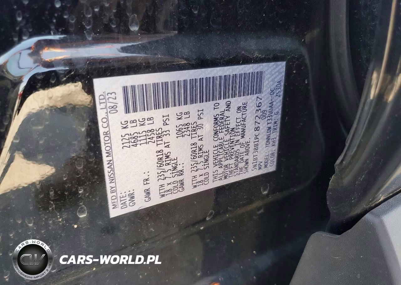 2023 NISSAN ROGUE SV VIN:5N1BT3BB1PC872367 - 13