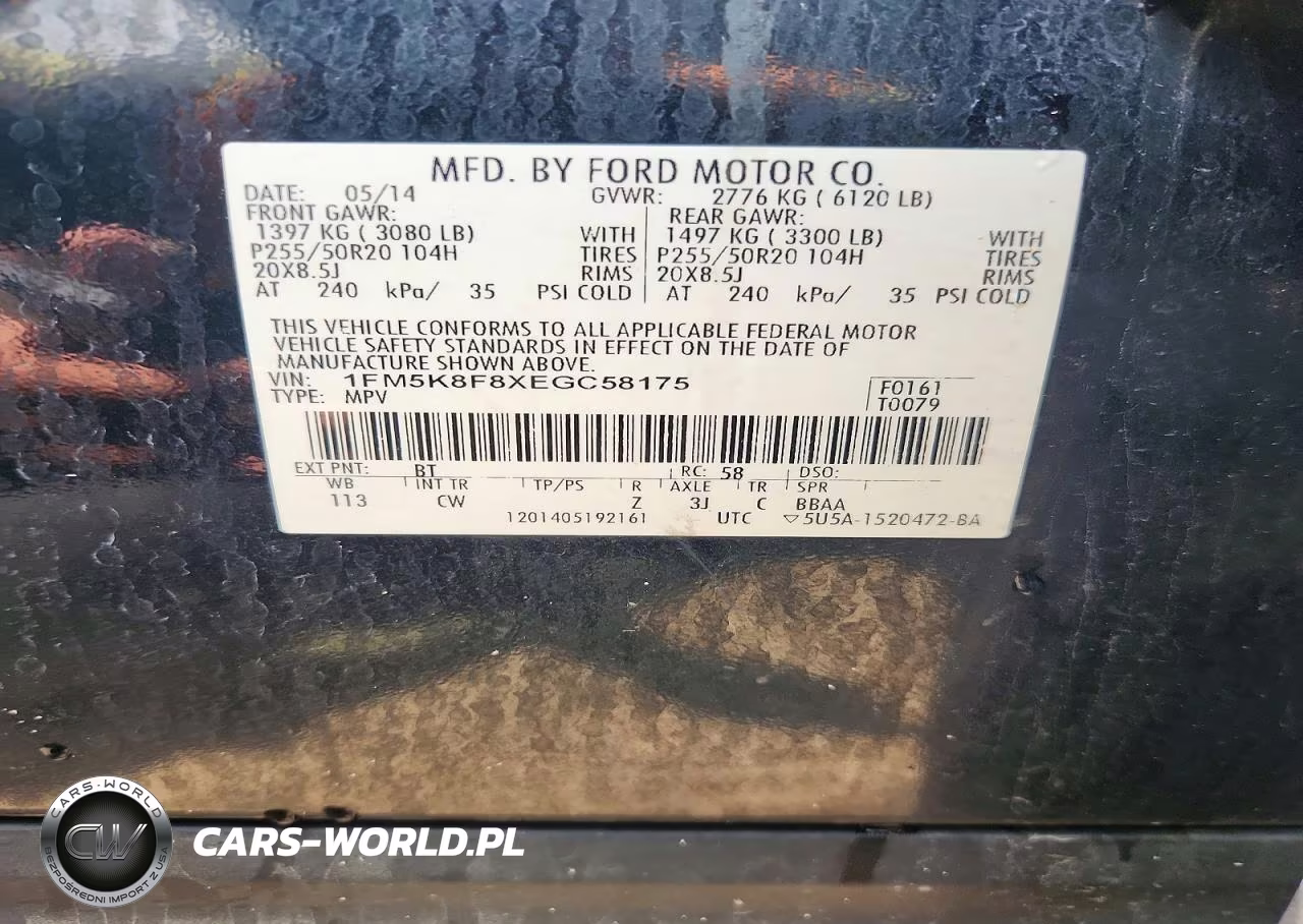 2014 Ford Explorer Limited VIN:1FM5K8F8XEGC58175 - 13