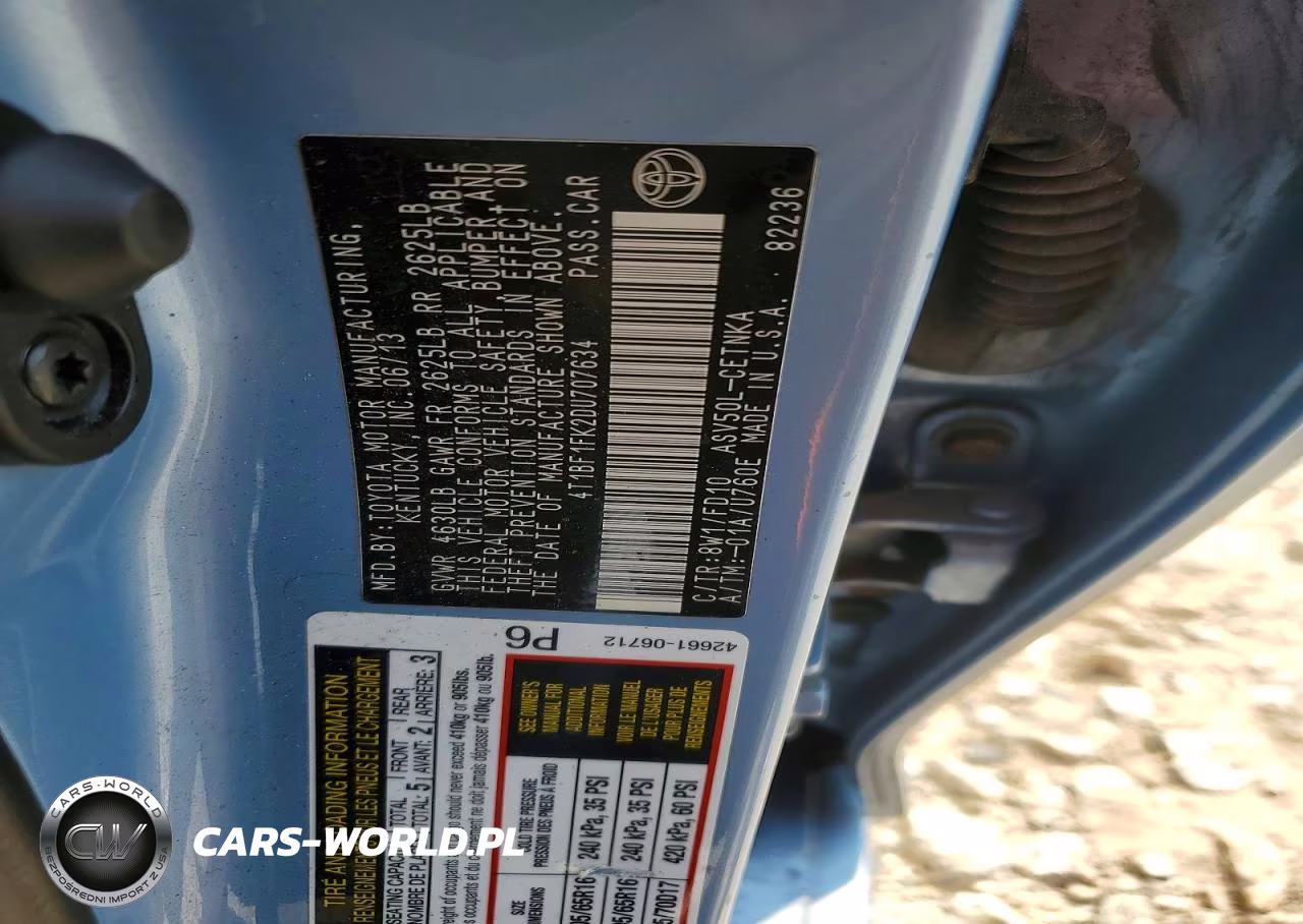 2013 Toyota Camry Le VIN:4T1BF1FK2DU707634 - 12