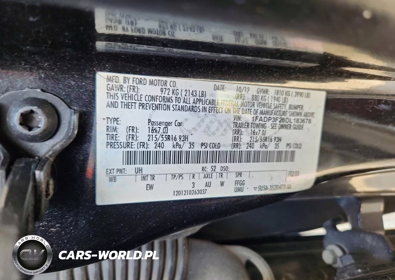 2013 Ford Focus Se VIN:1FADP3F26DL183678 - 12