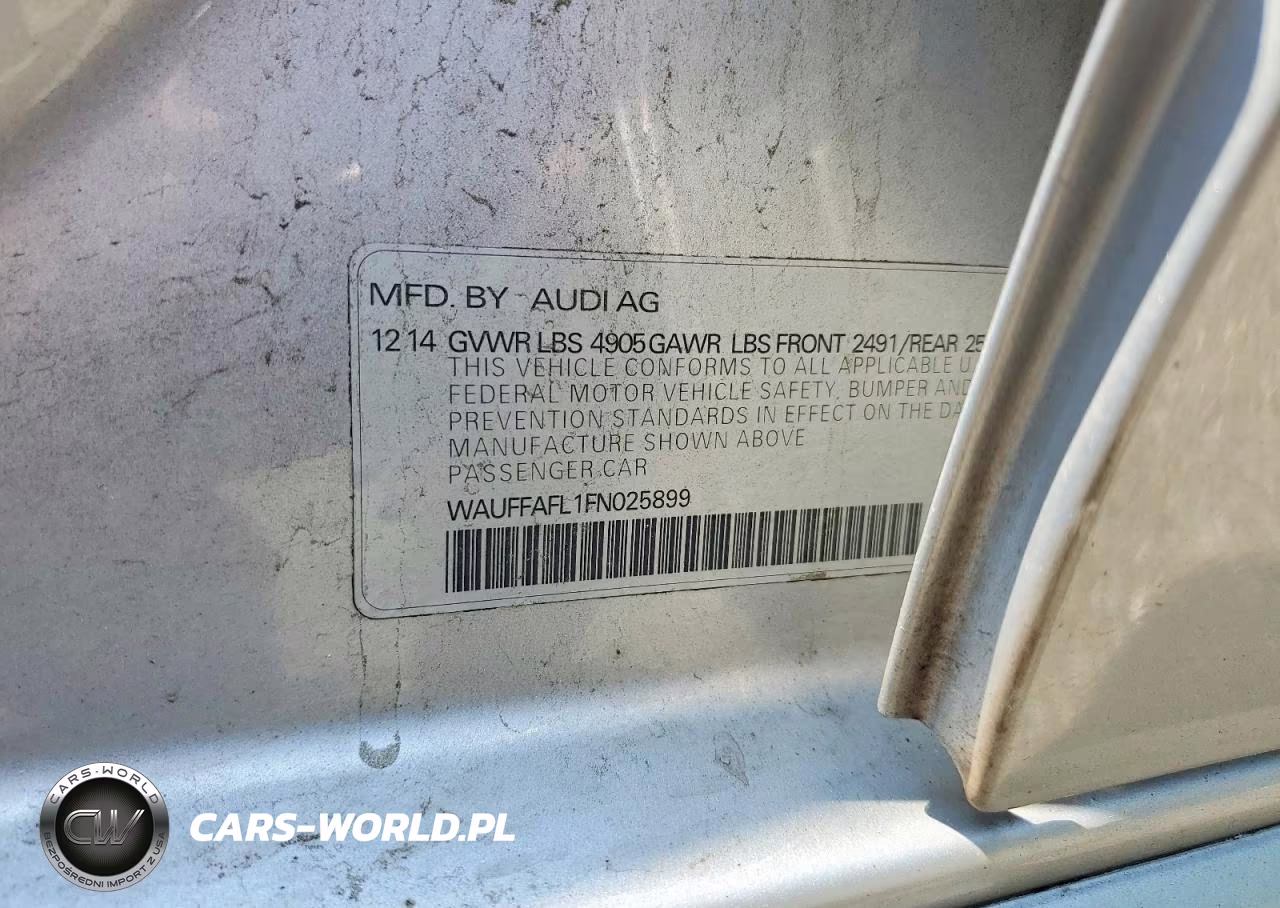 2015 Audi A4 Premium Plus VIN:WAUFFAFL1FN025899 - 13