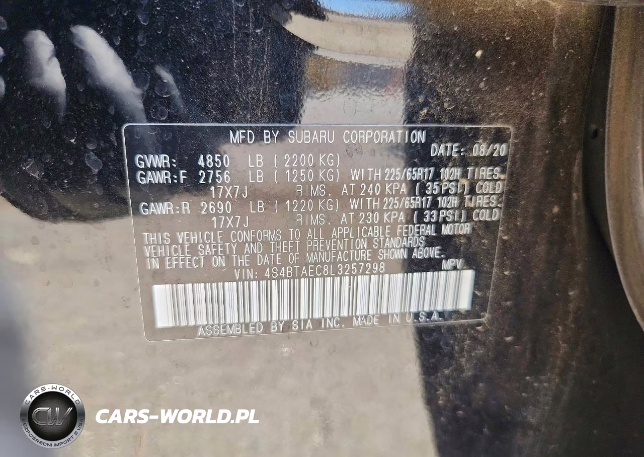 2020 Subaru Outback Premium VIN:4S4BTAEC8L3257298 - 12