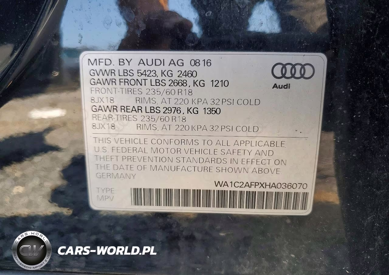 2017 Audi Q5 Premium VIN:WA1C2AFPXHA036070 - 13