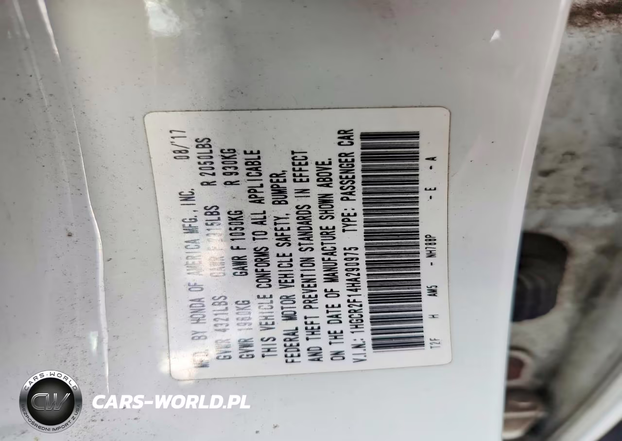 2017 Honda Accord Sport Special Edition VIN:1HGCR2F14HA290975 - 12