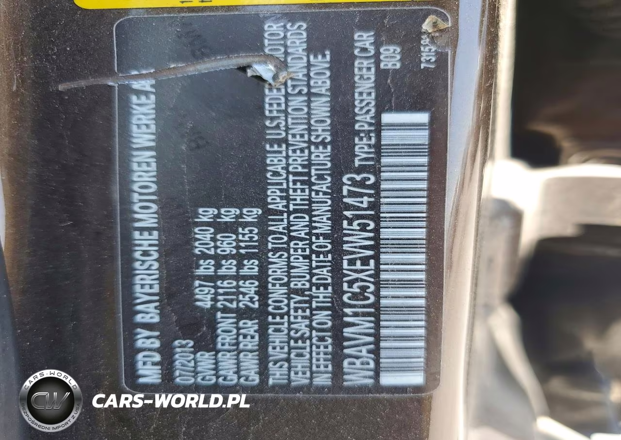 2014 BMW X1 Sdrive28I VIN:WBAVM1C5XEVW51473 - 13