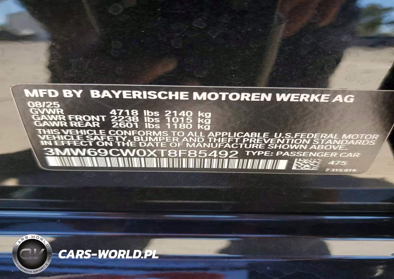 2026 BMW 330I VIN:3MW69CW0XT8F85492 - 12
